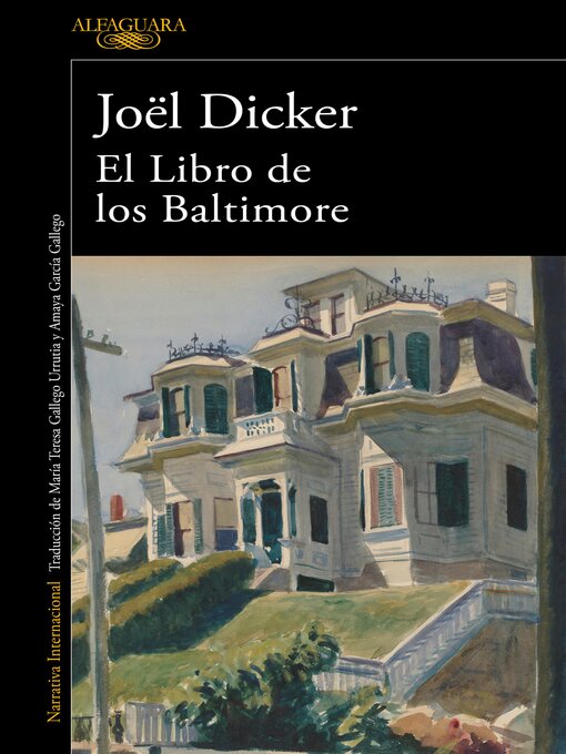 Detalles del título El Libro de los Baltimore de Joël Dicker - Lista de espera